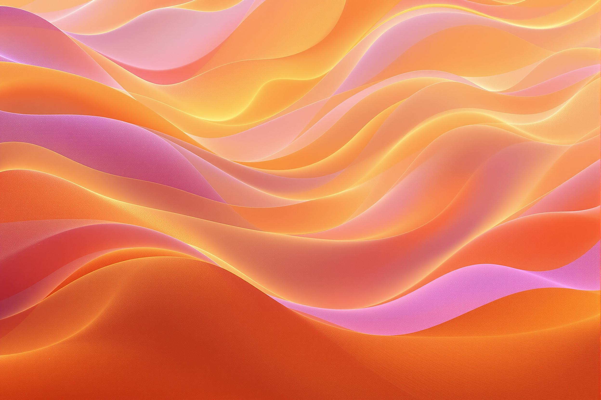 Flowing Radiant Dune Abstraction Evokes Timeless Warmth