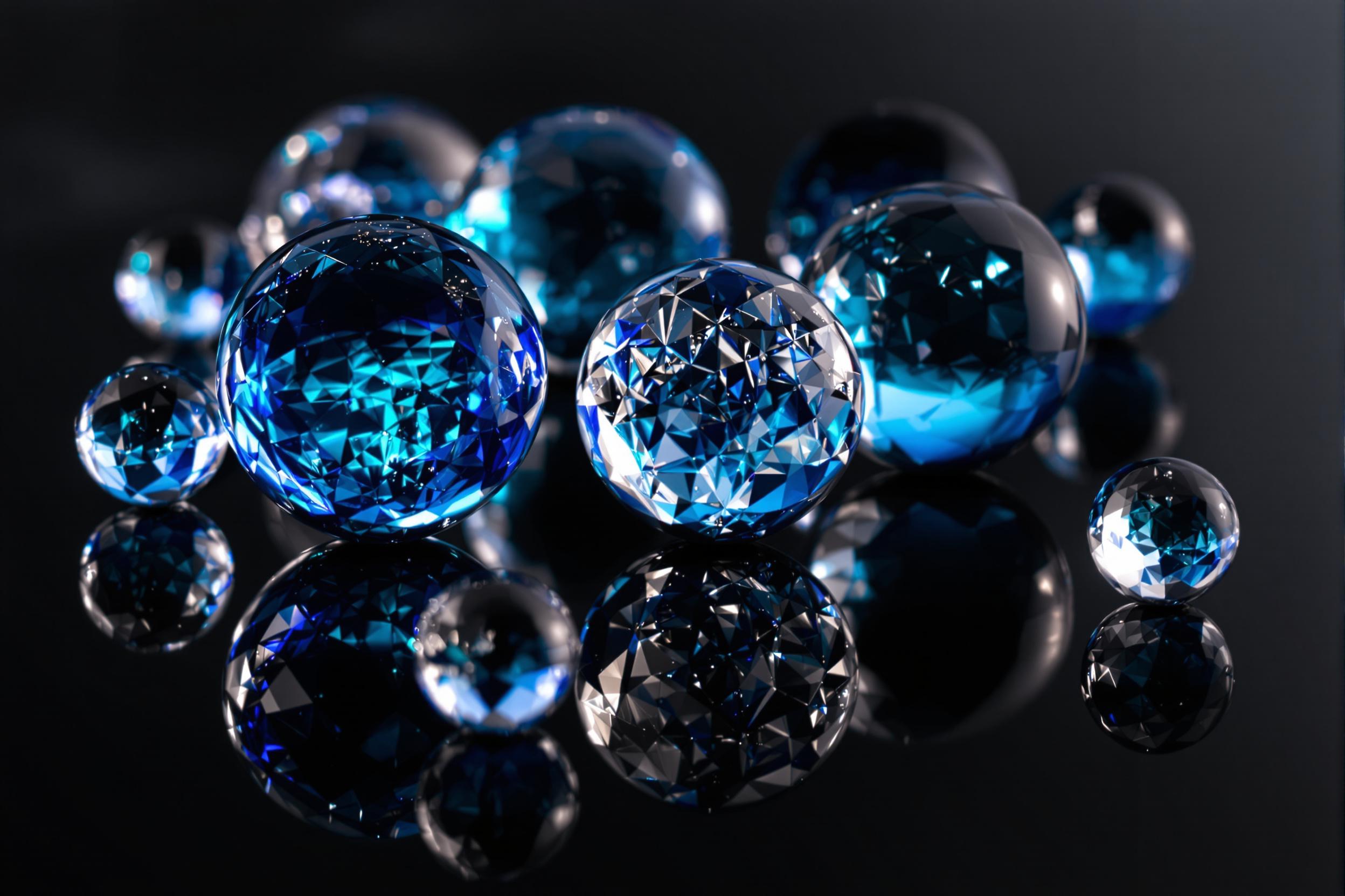 Abstract Glass Spheres Under Gradient Light