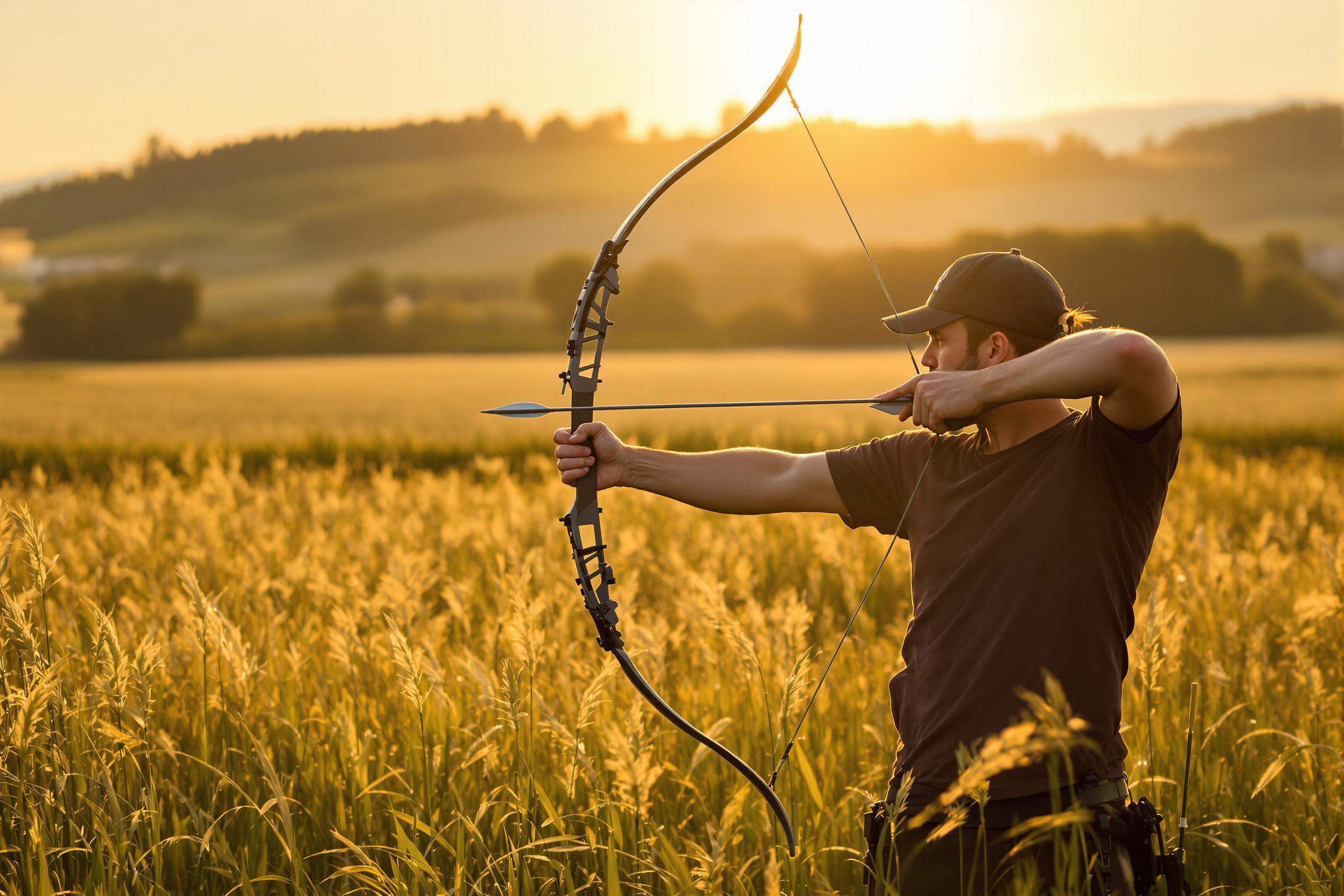 Archer's Precision at Golden Hour