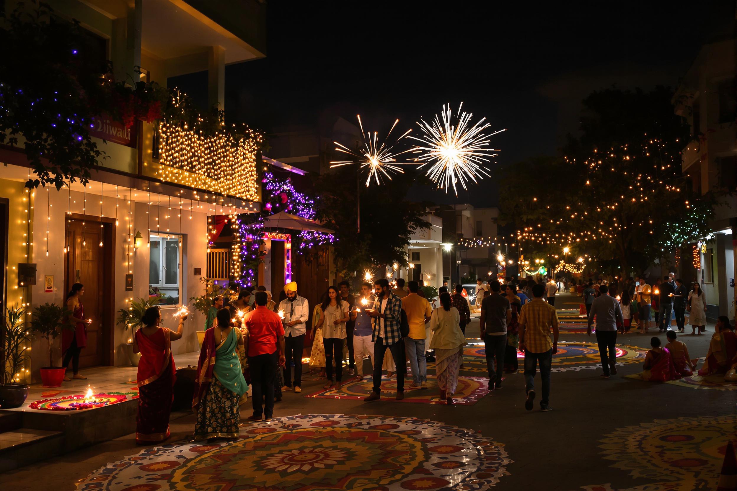 Vibrant Diwali Festival Celebration