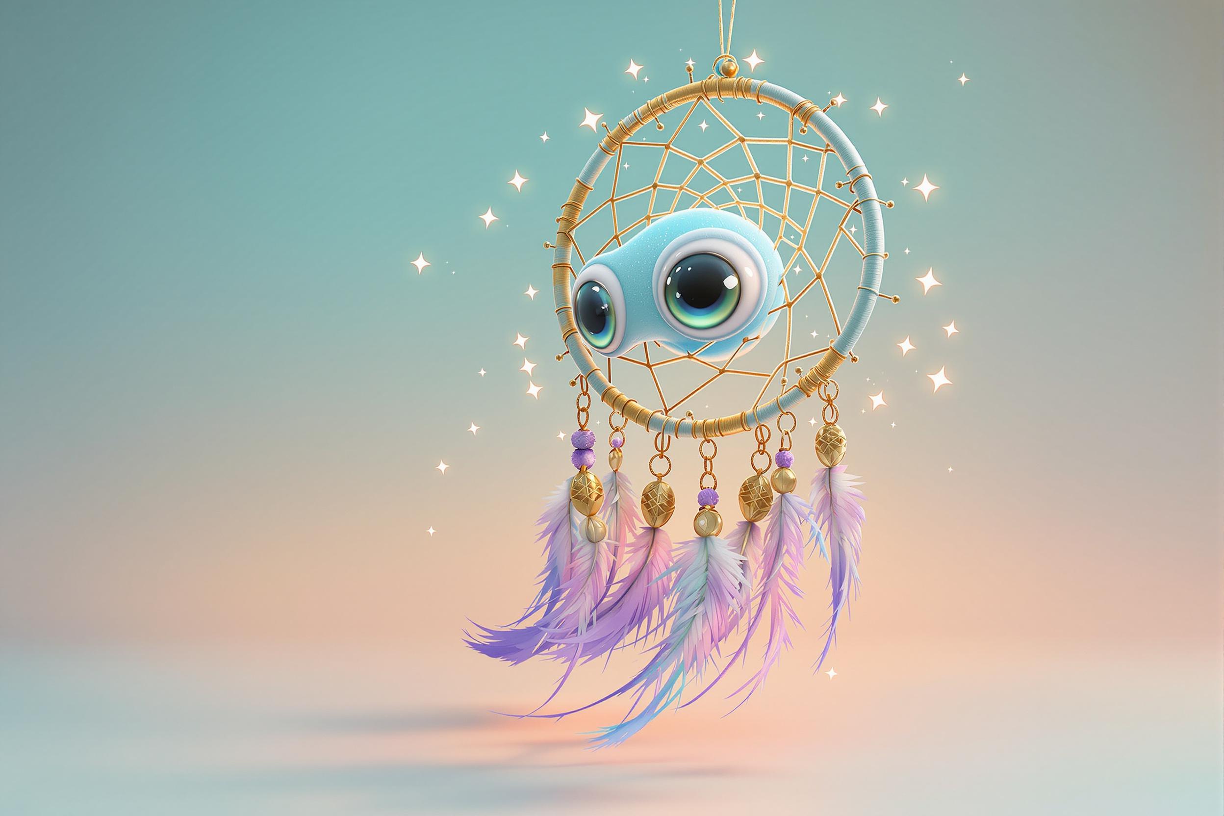 Anthropomorphic Dreamcatcher’s Ethereal Elegance