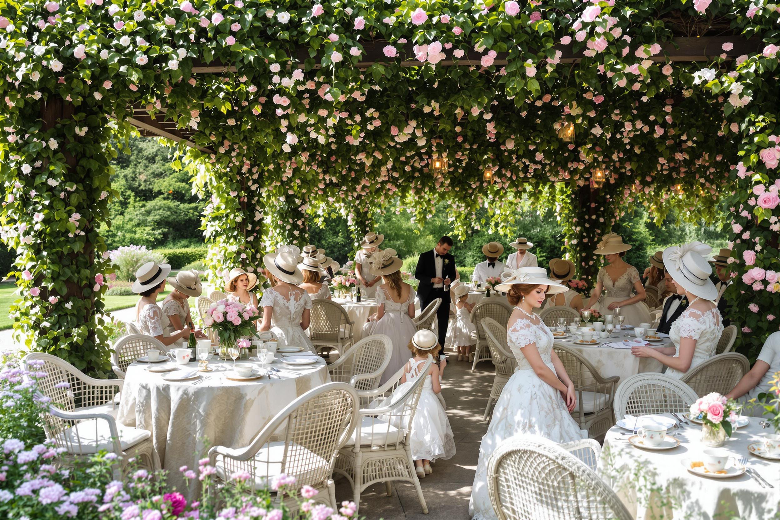 Edwardian Country Garden Party Elegance