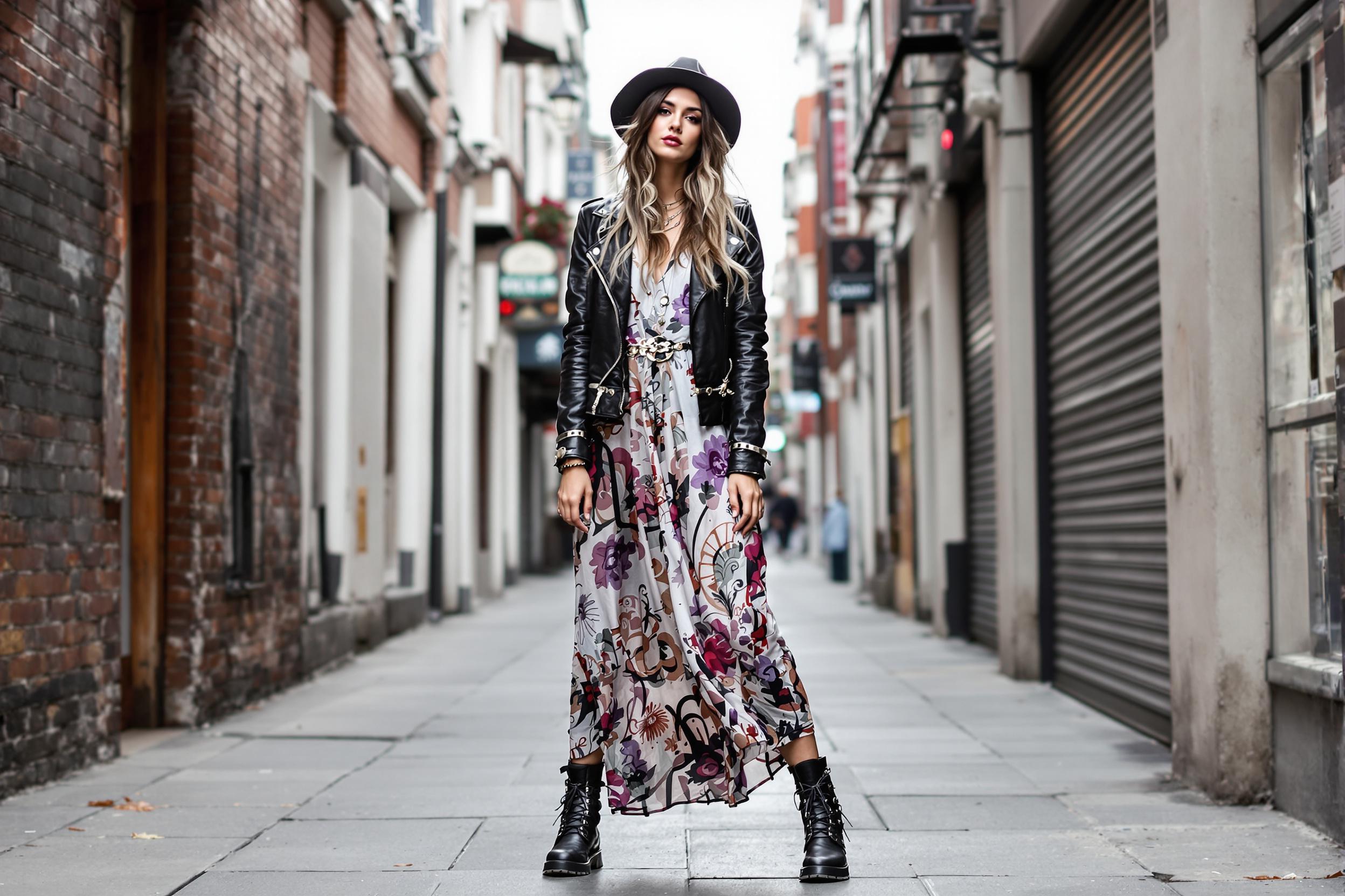 Bohemian Chic Meets Urban Grunge: Street Style Fusion