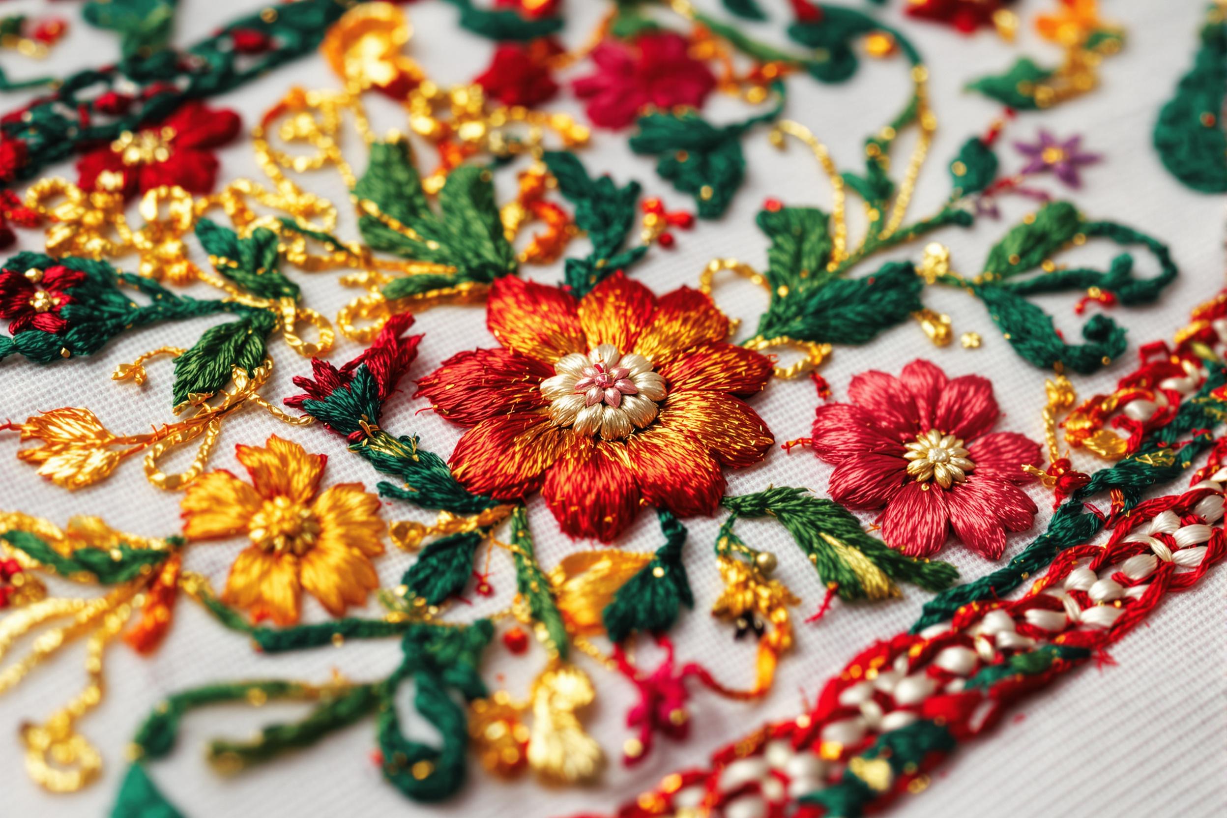 Macro Embroidery on Folk Garments