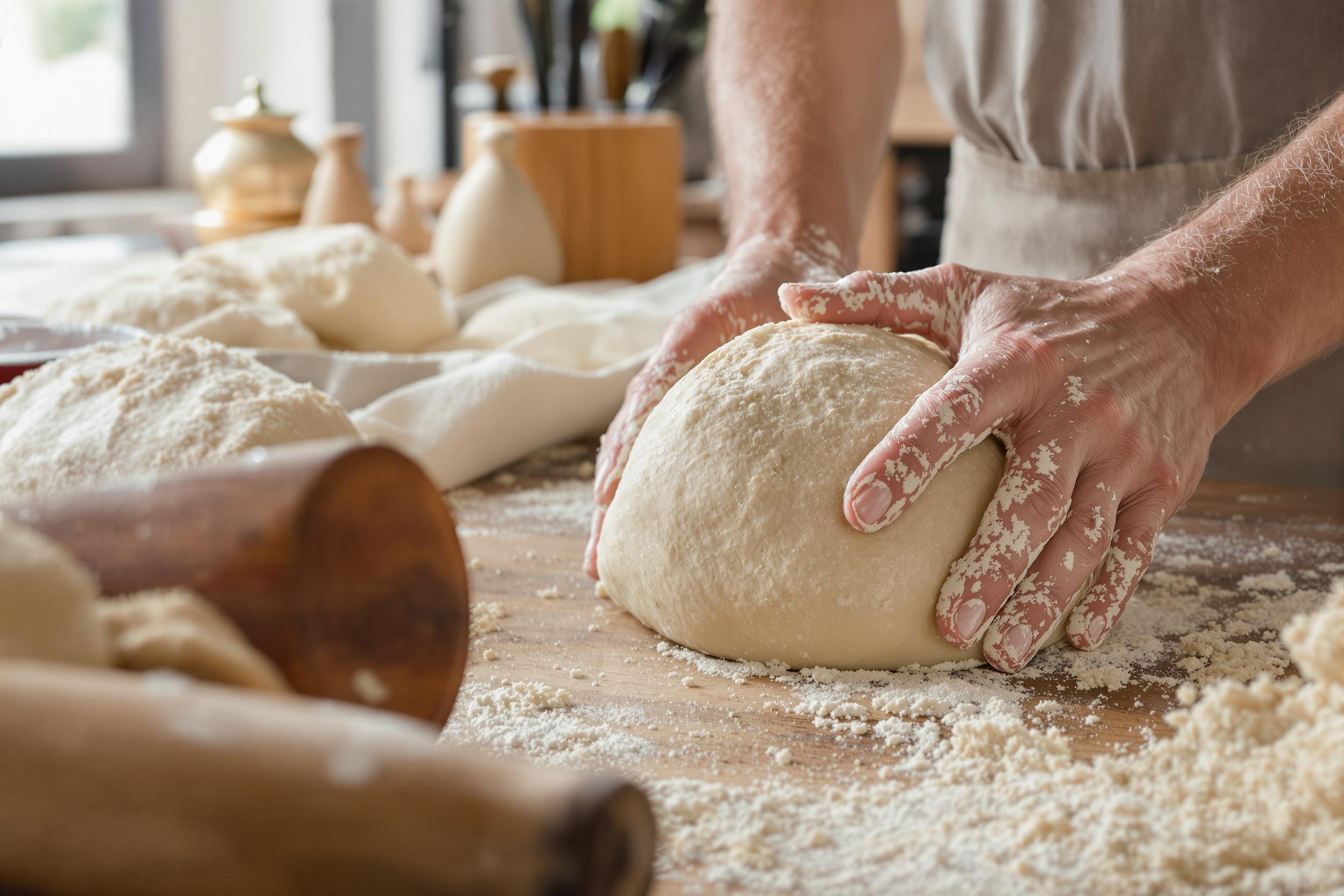 Artisanal Sourdough Bread Baking Process