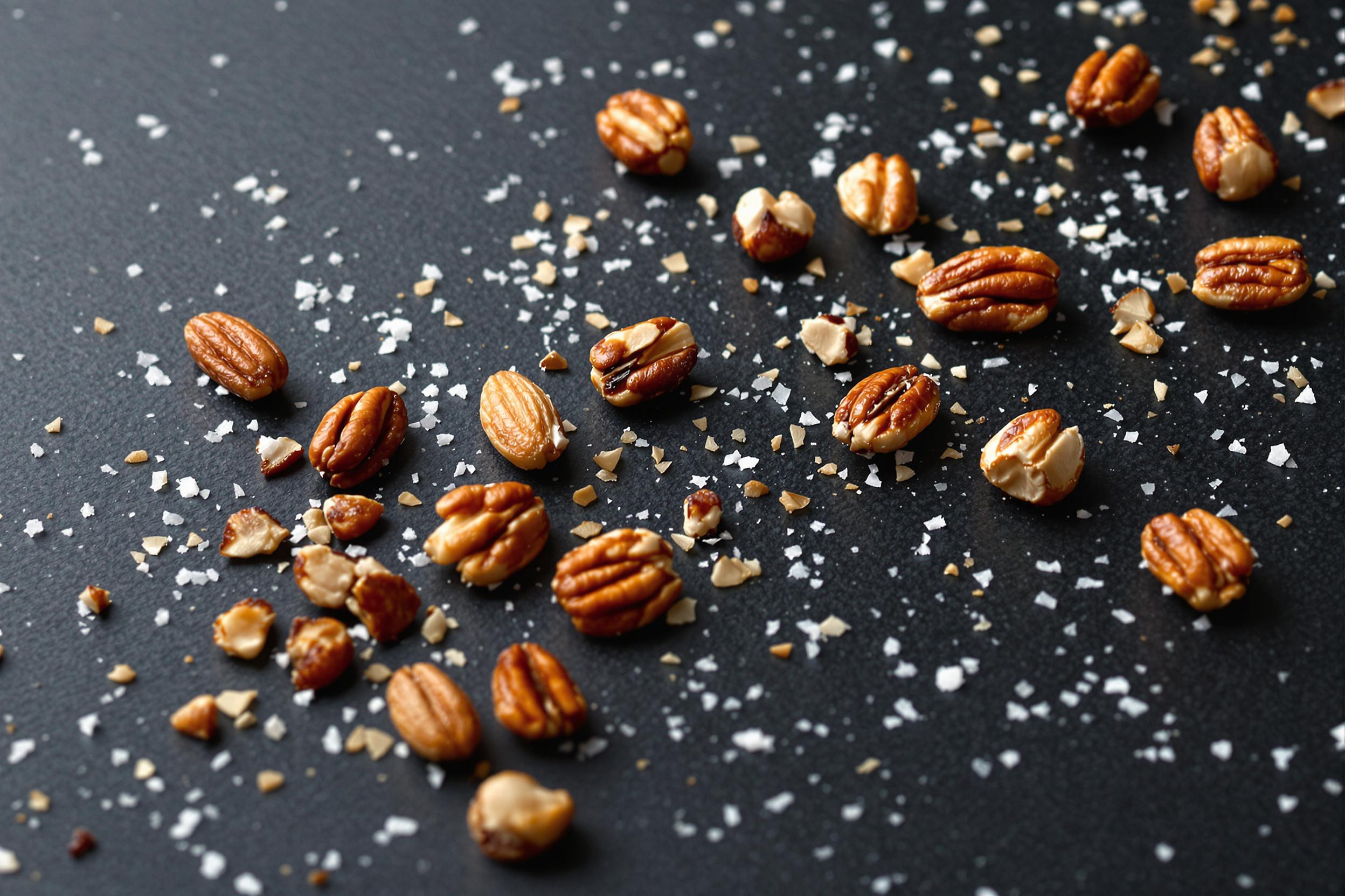 Macro Shot of Honey-Glazed Nuts