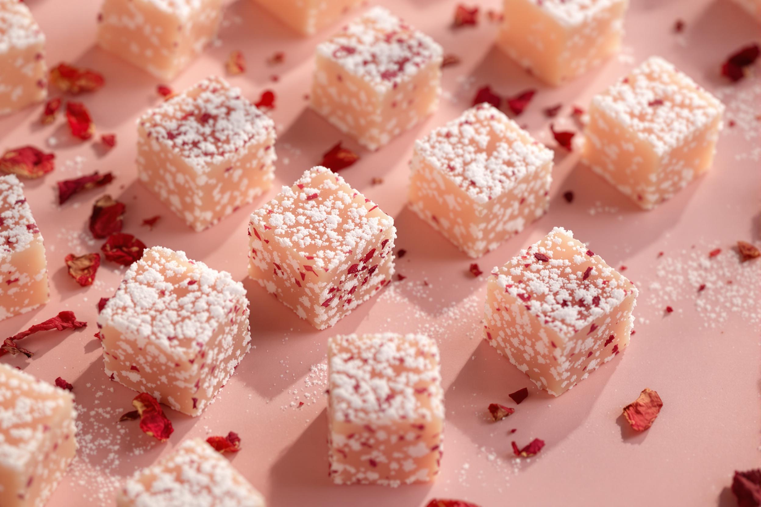 Artisanal Turkish Delight Refined Close-Up