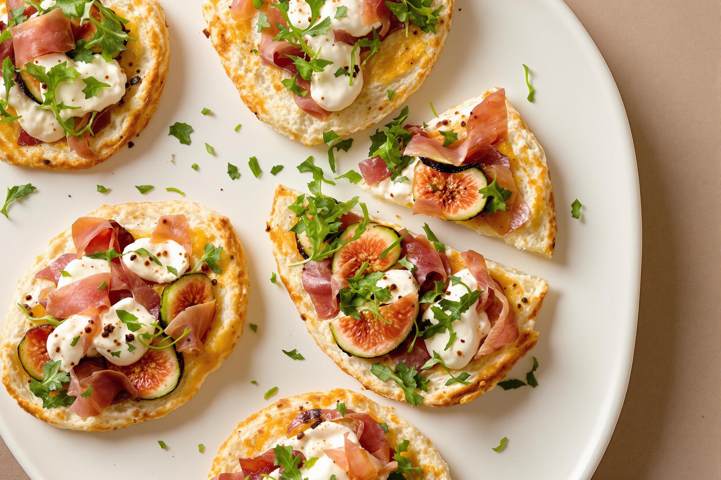 Artisanal Flatbread with Burrata and Fig