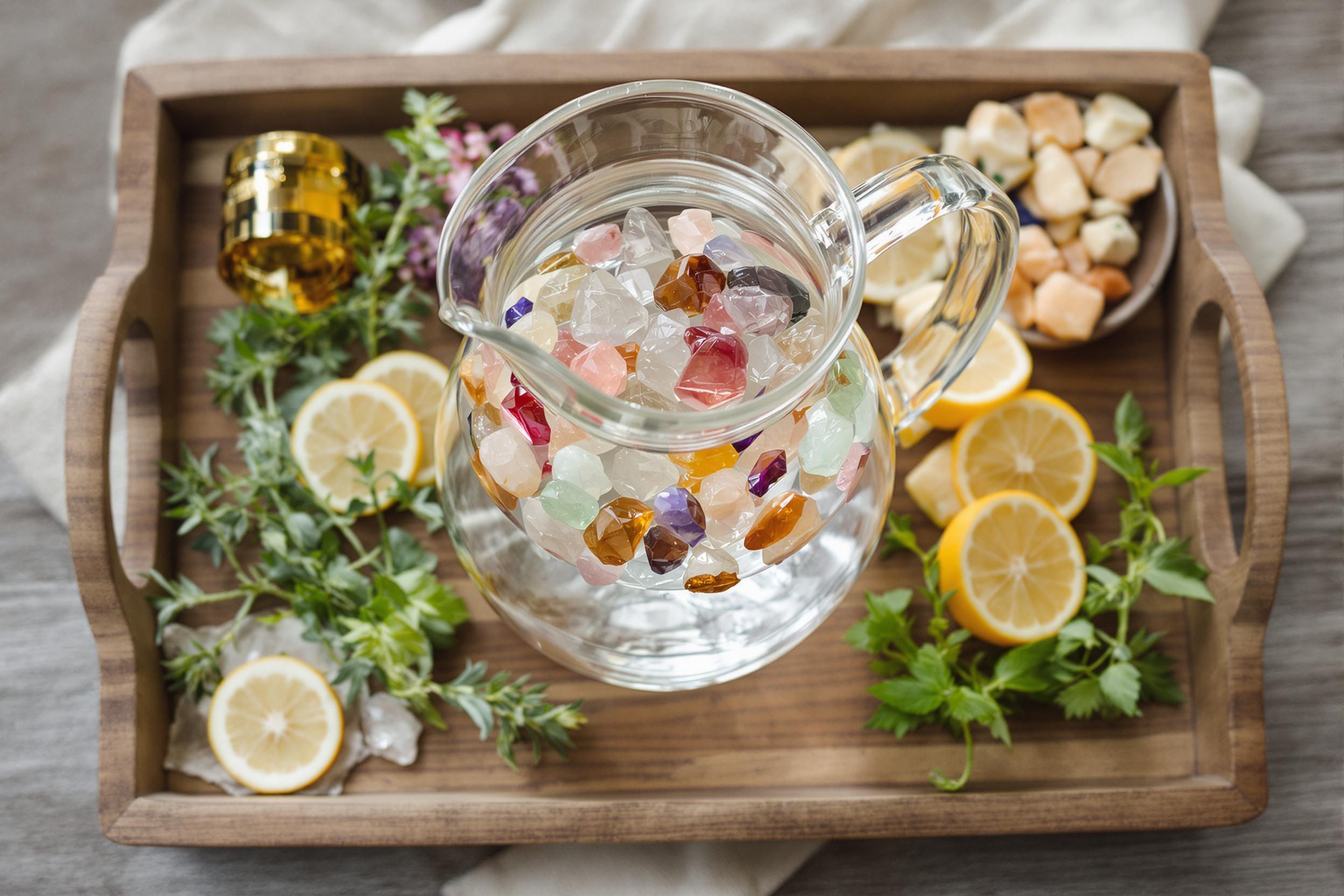 Mindful Hydration: Crystal-Infused Water Ritual
