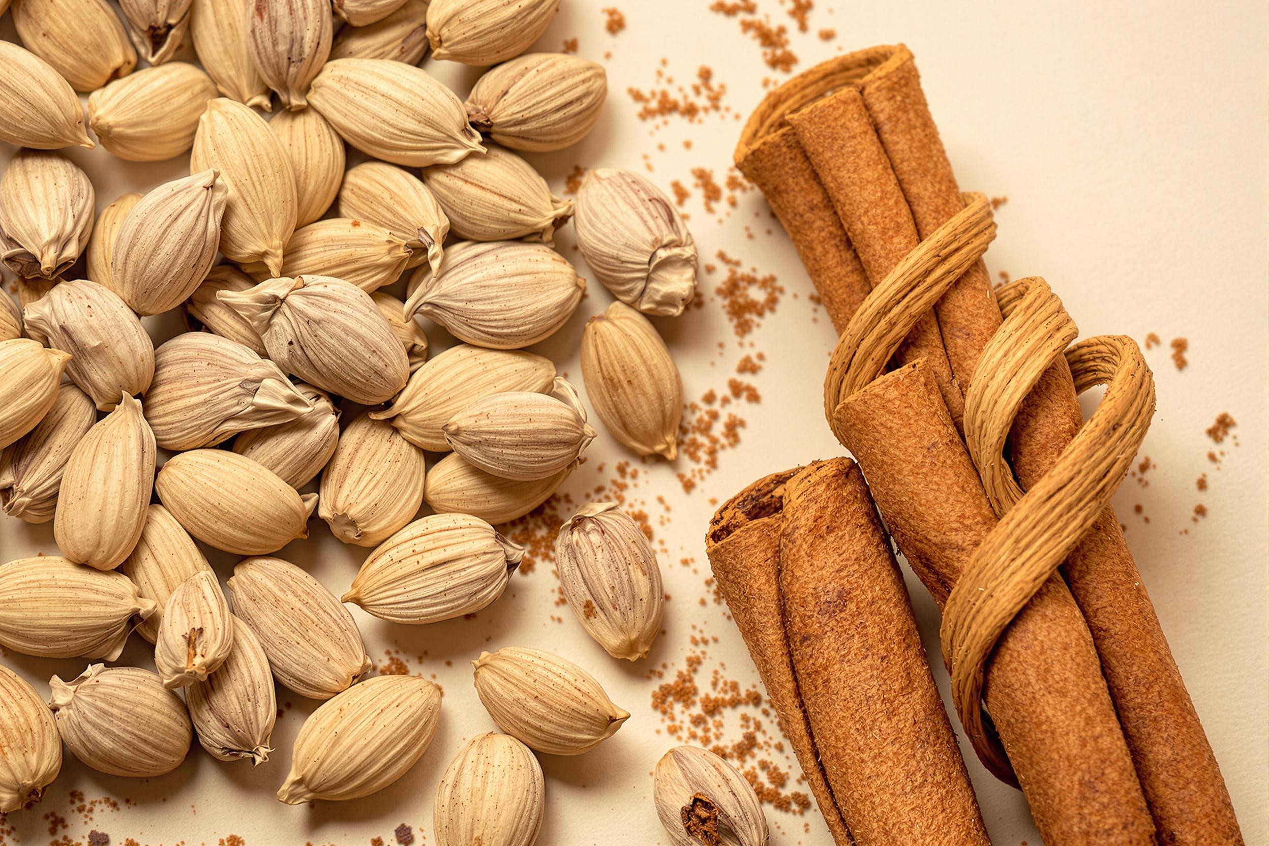 Rustic Macro: Cardamom & Cinnamon Textures