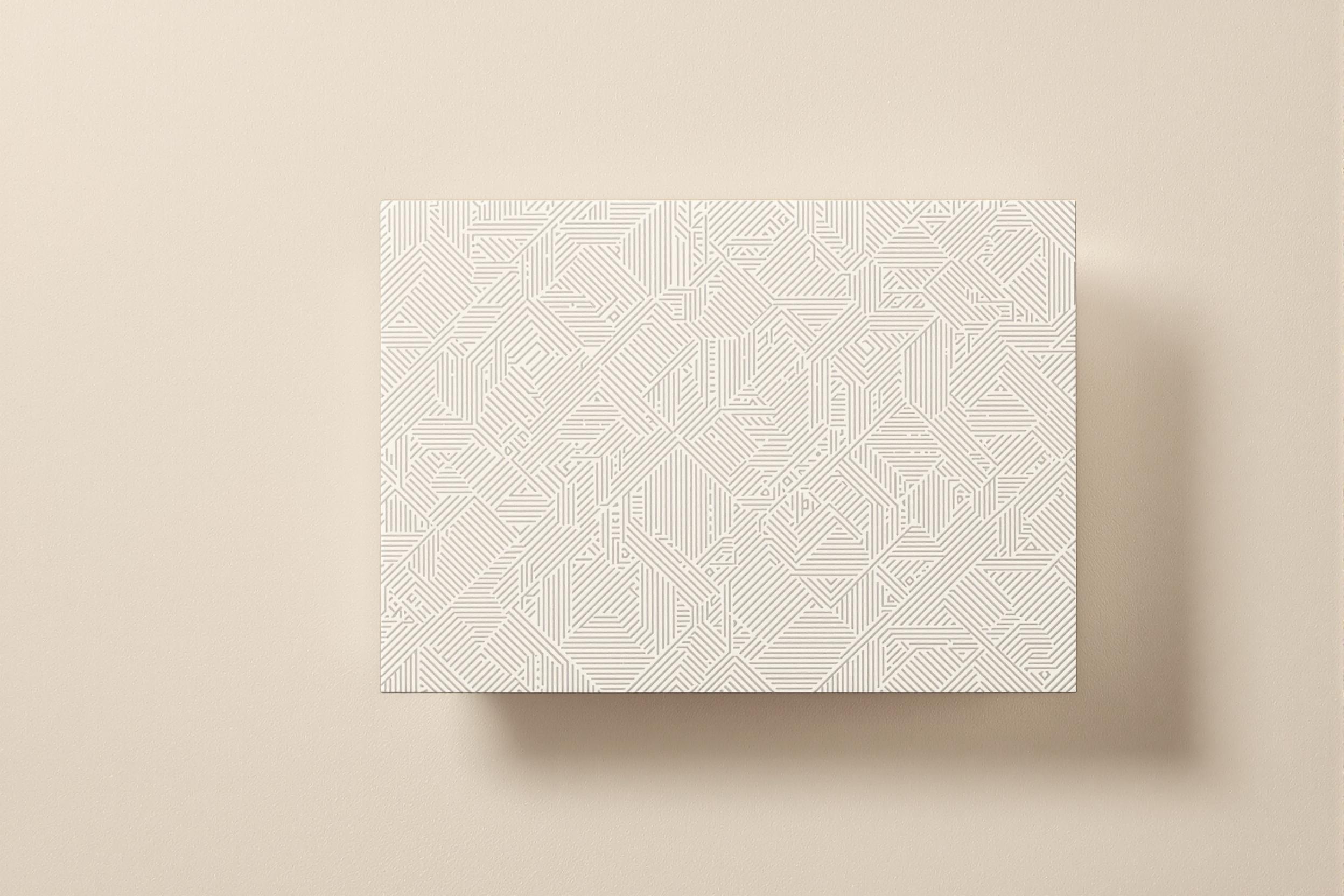 Embossed Cardstock on Minimalist Matte Beige