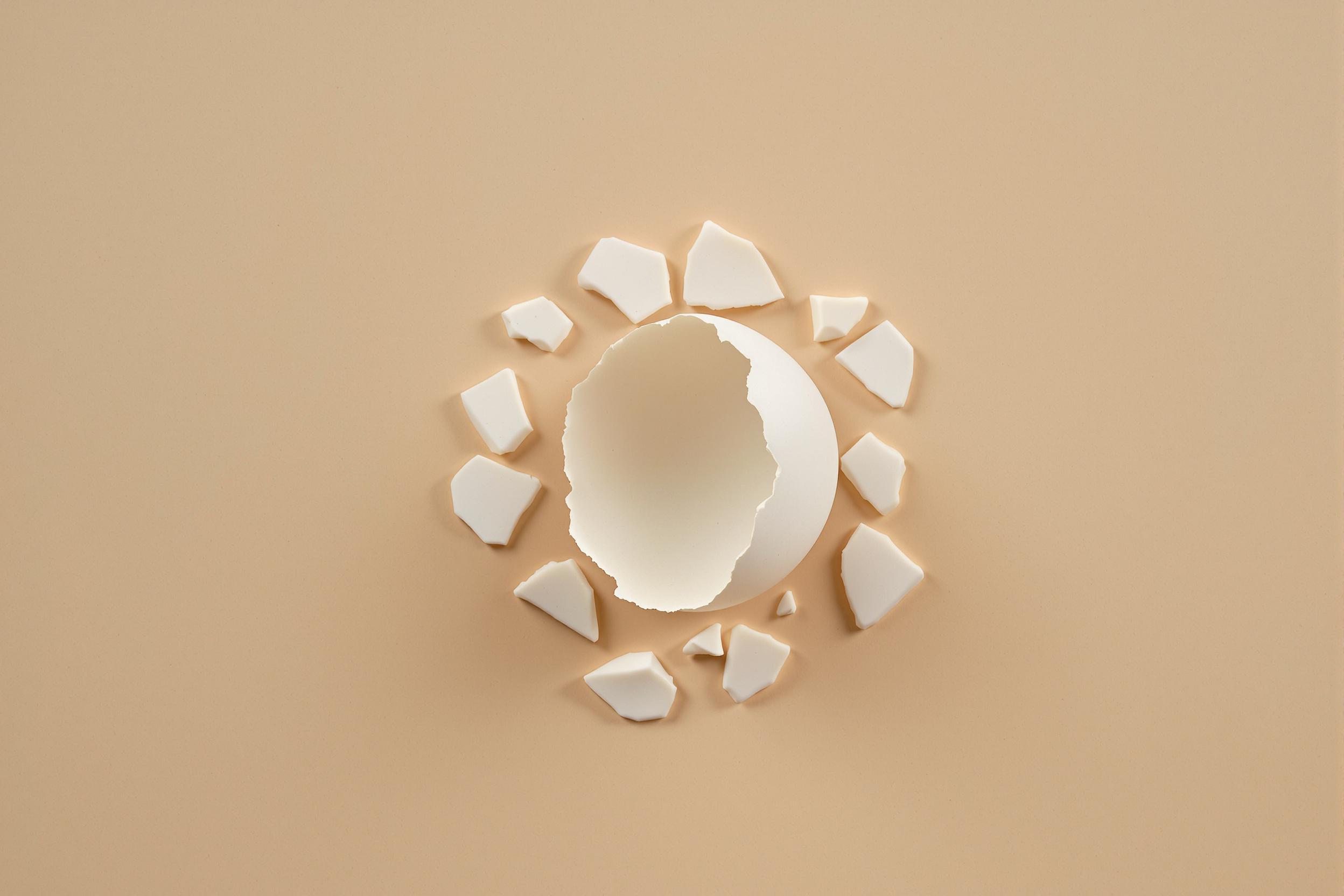 Minimalism of Broken Eggshell and Fragments