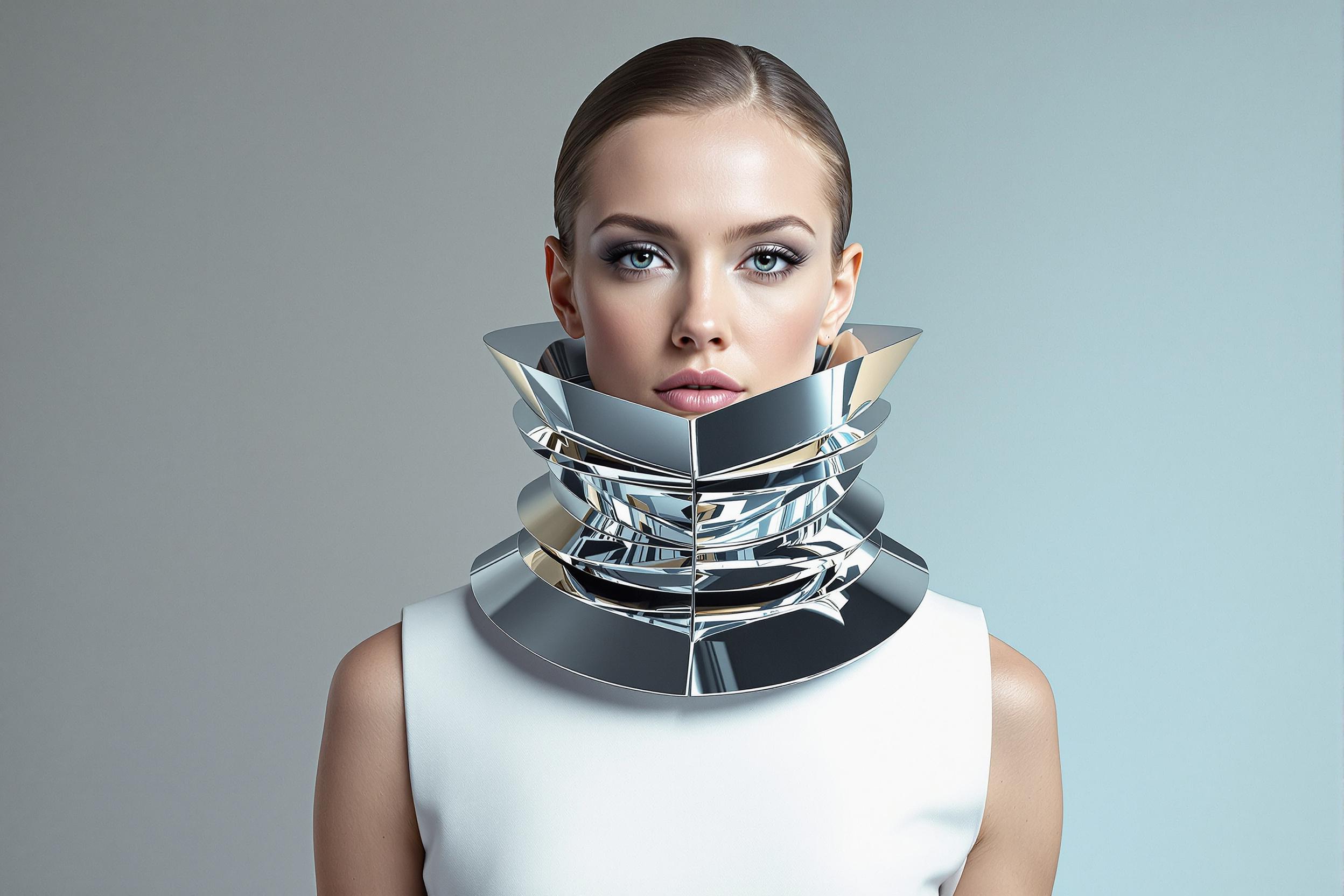 Avant-Garde Collar Inspired by Futuristic Skylines