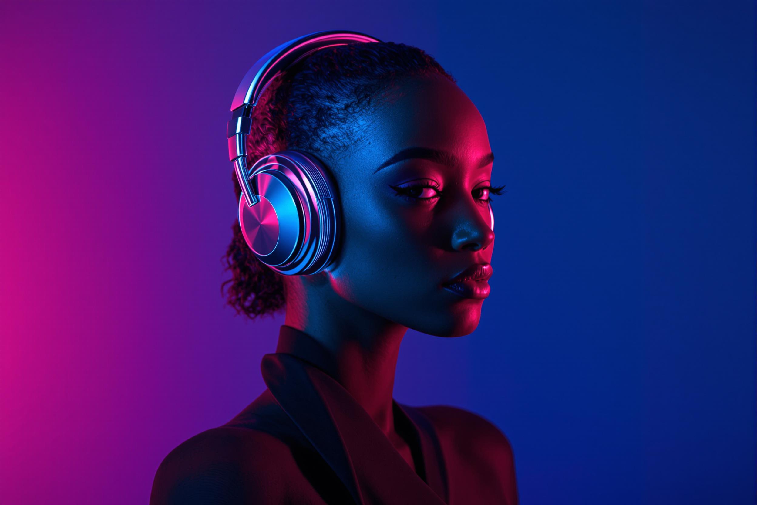 Minimalist Avant-Garde Headphones Inspired by Sound Waves