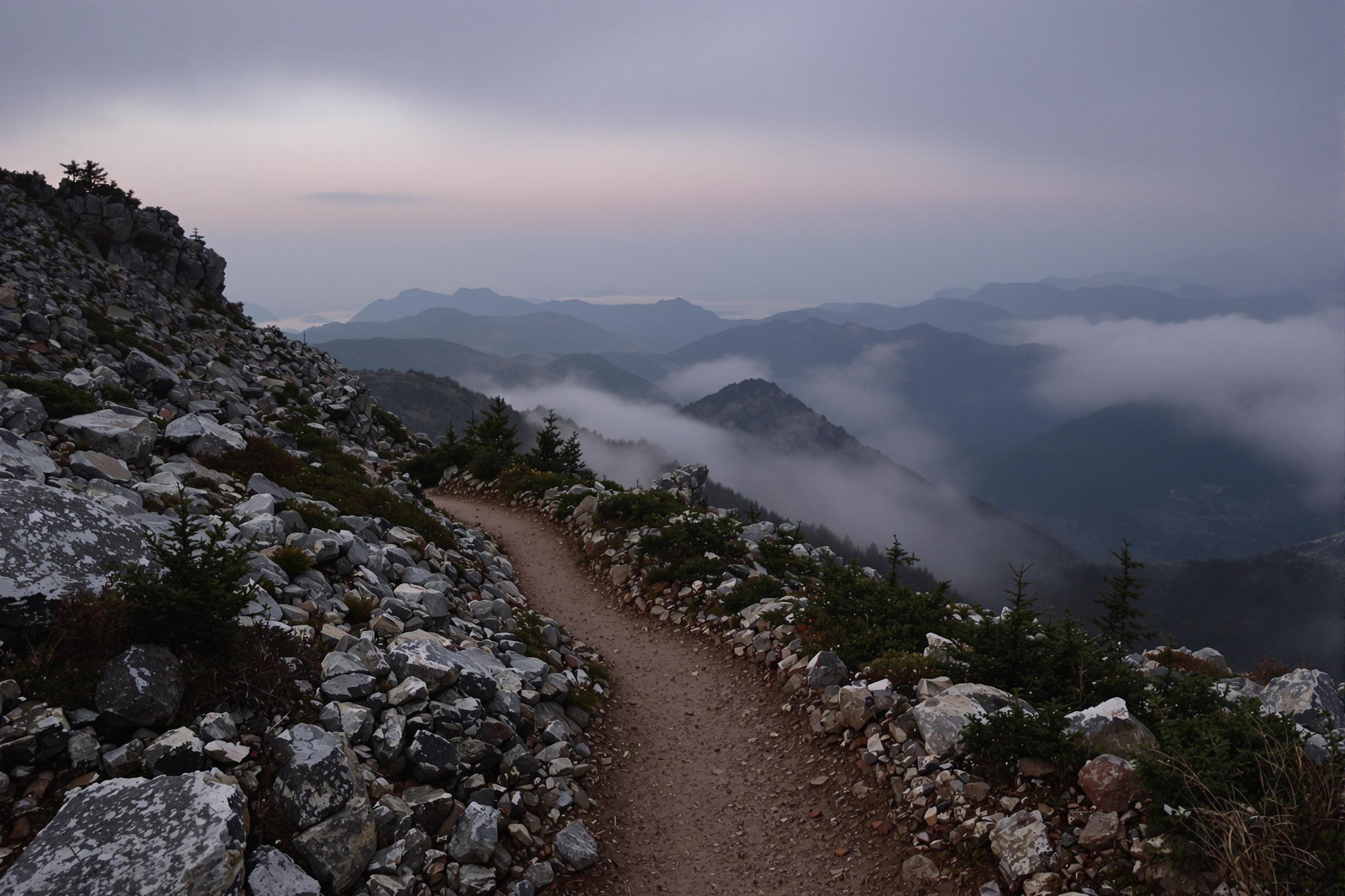 Misty Mountain Trail at Twilight