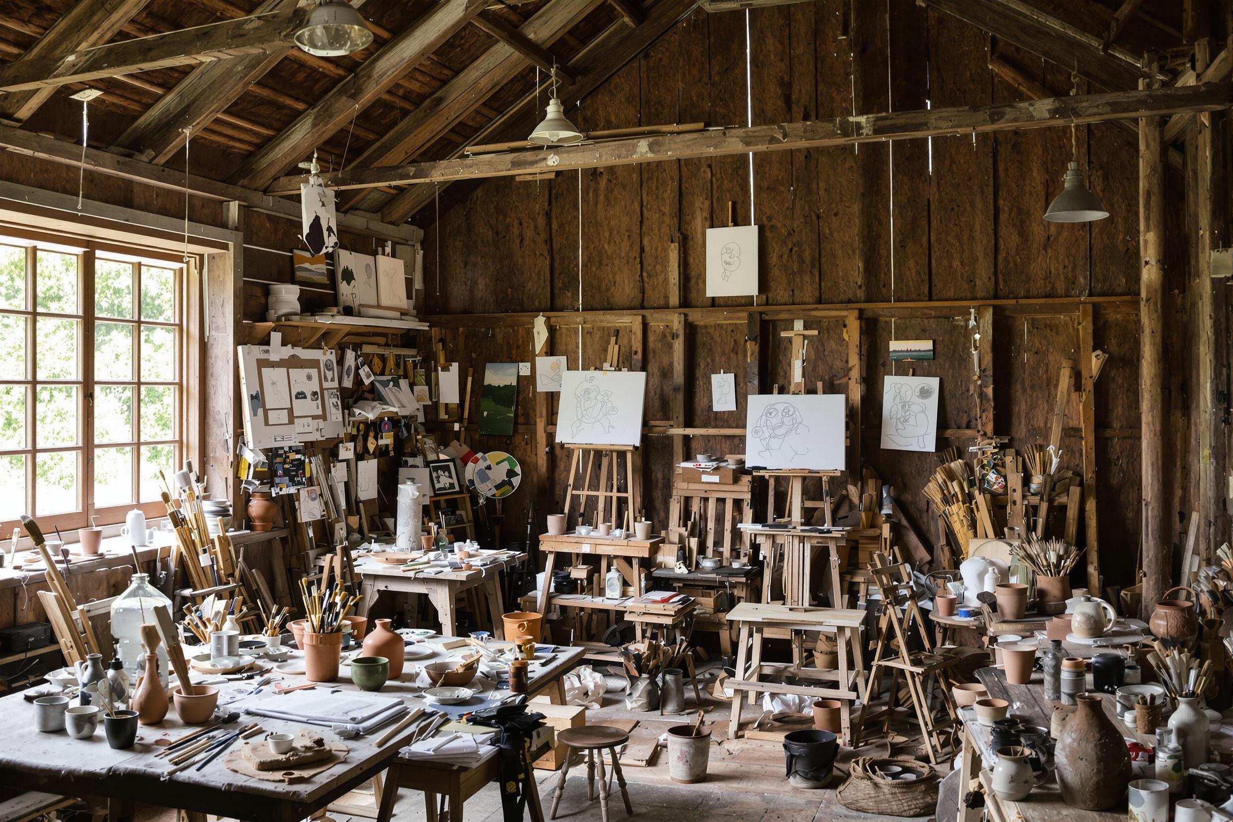 Rustic Barn Transformed Art Studio