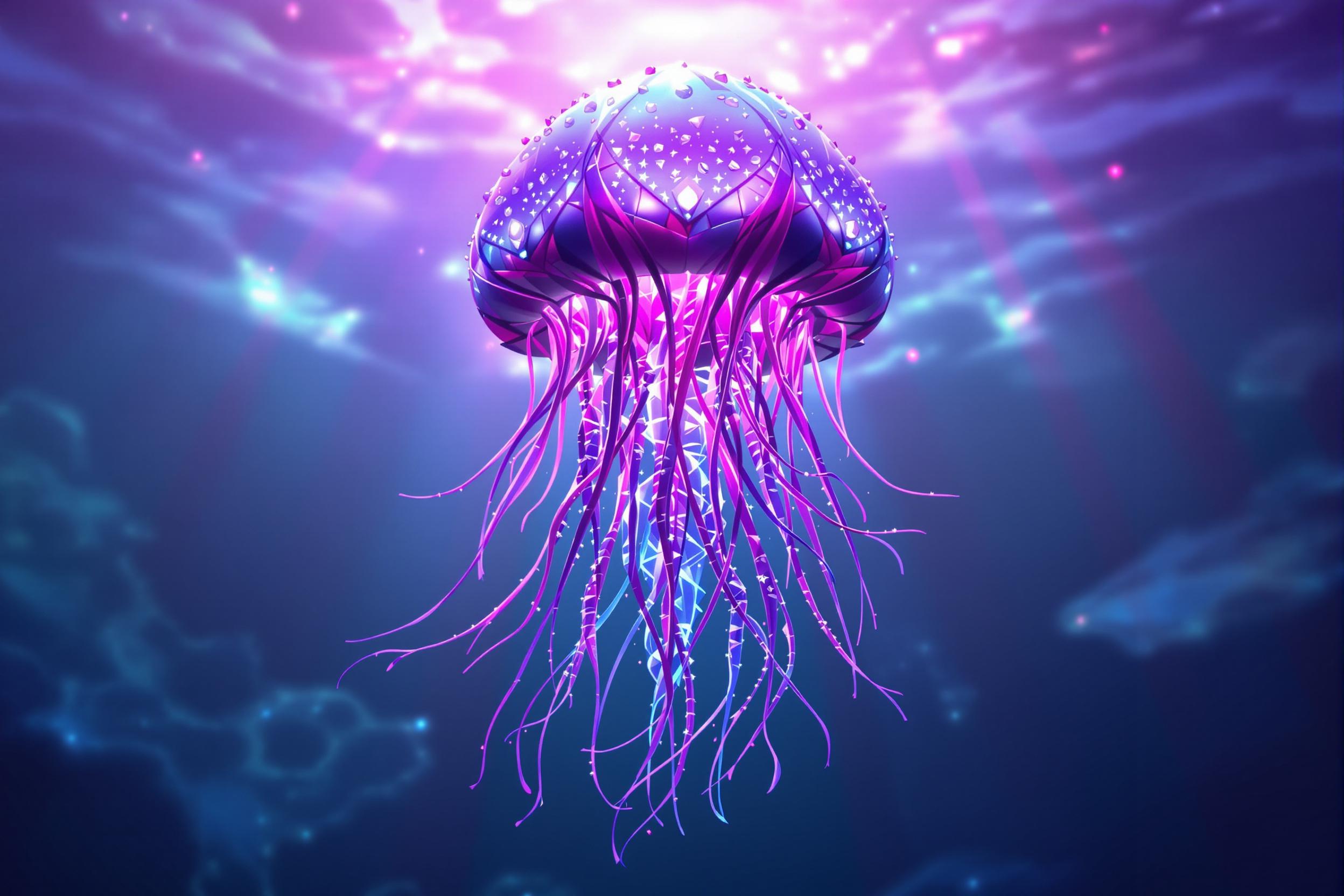 Serene Jellyfish Musical Connectivity Scene