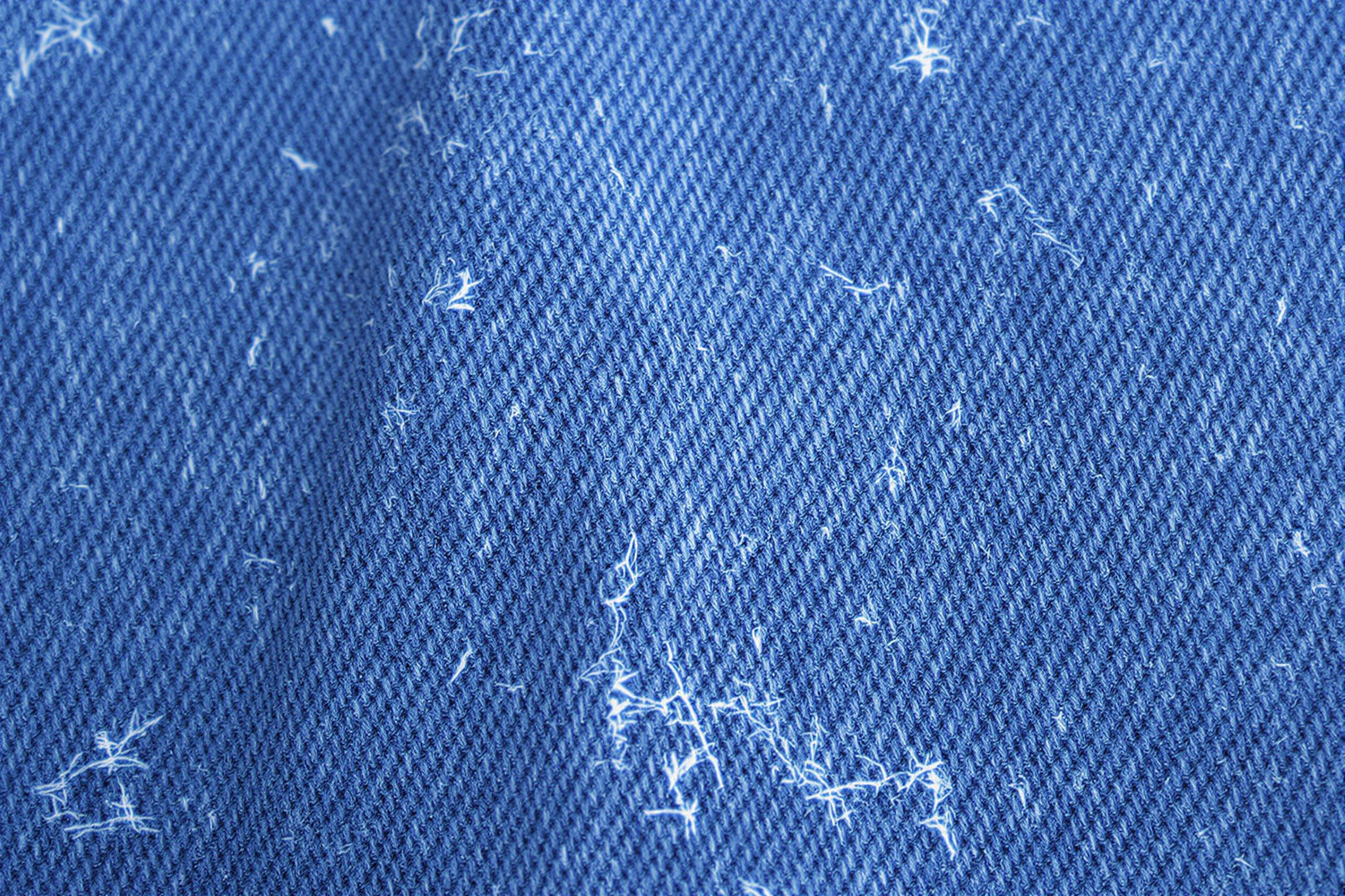 Weathered Denim Texture Close-up