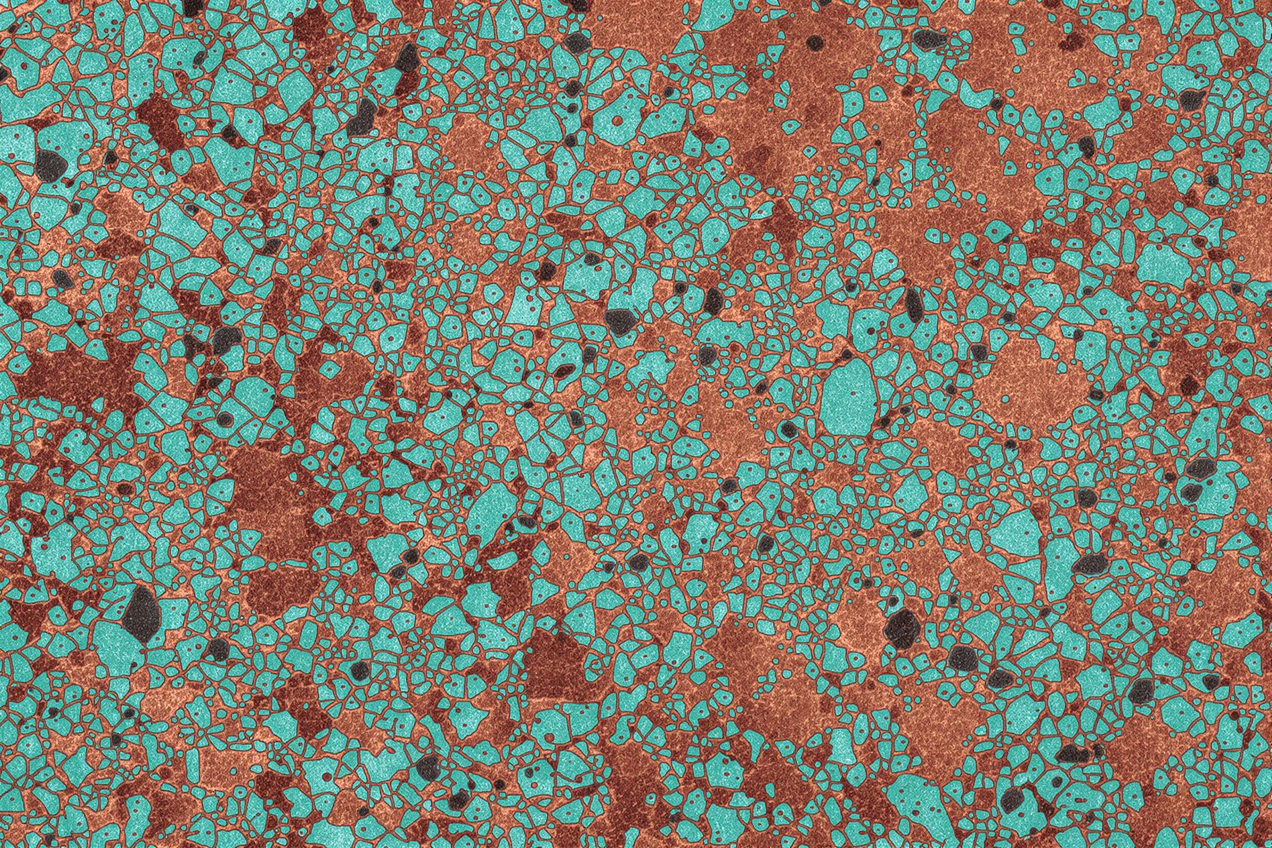 Weathered Copper Patina: Verdigris Abstract