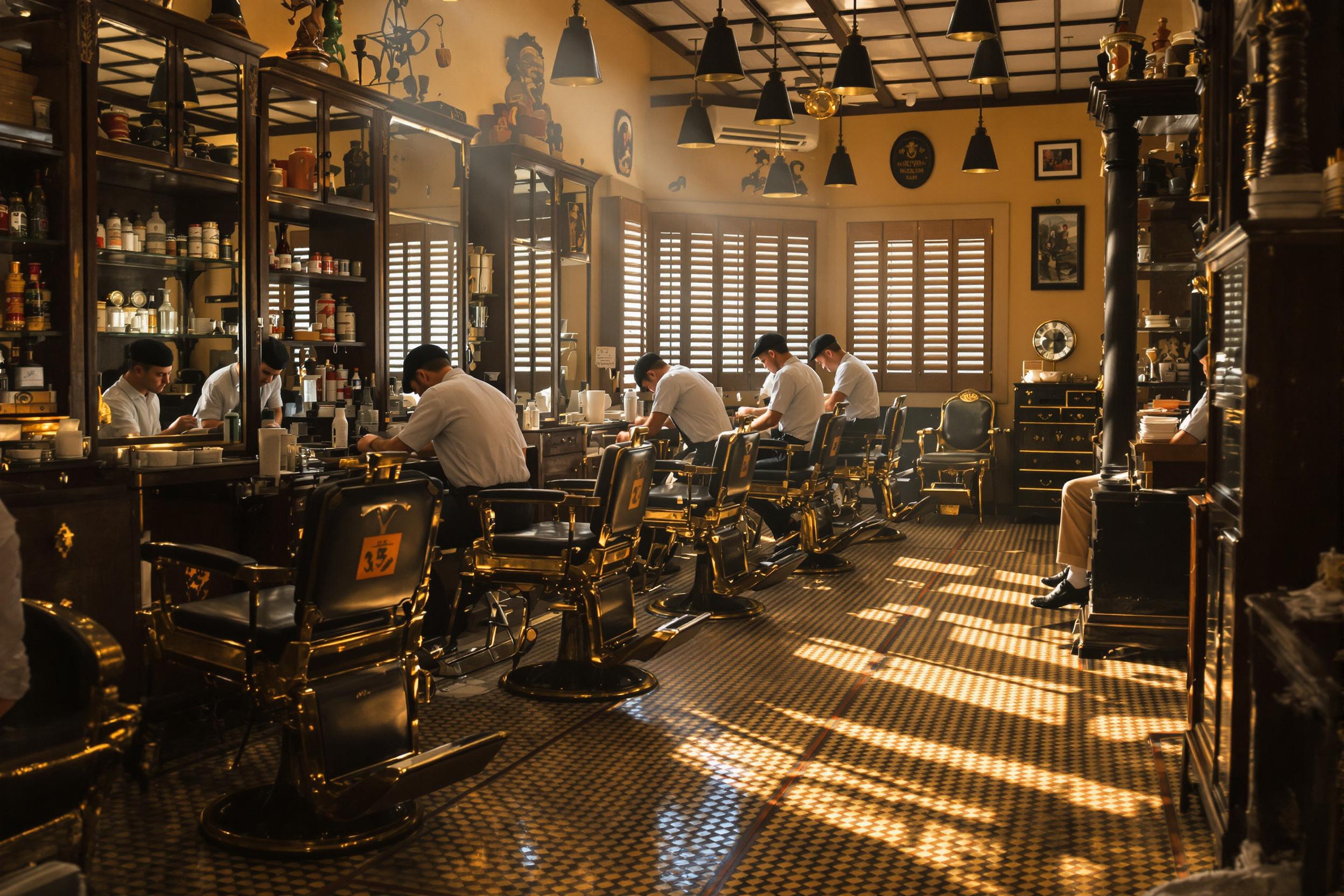 Charming 1920s Shoeshine Parlor Captures Time's Elegance