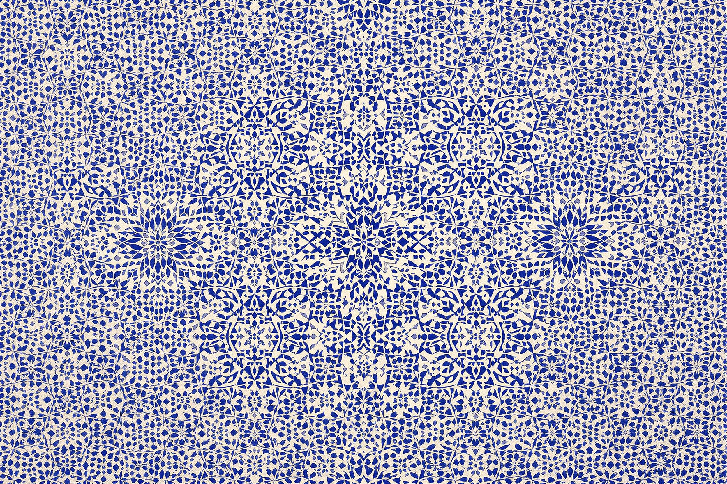 Vibrant Moroccan Tile Mosaic Wallpaper